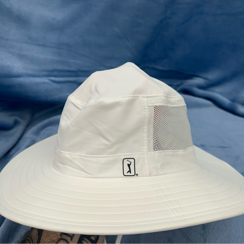 Moisture Wicking PGA Tour Bright White Golf Hat